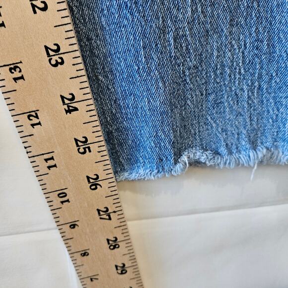 Madewell The Perfect Vintage Jean Raw Hem Light Blue Size 25 - Picture 11 of 12